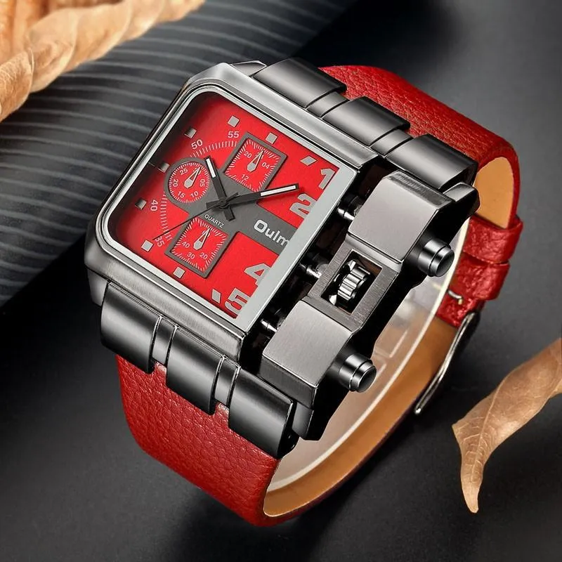 Oulm Men S Casual Quartz Watch 3364 Daraz .bd