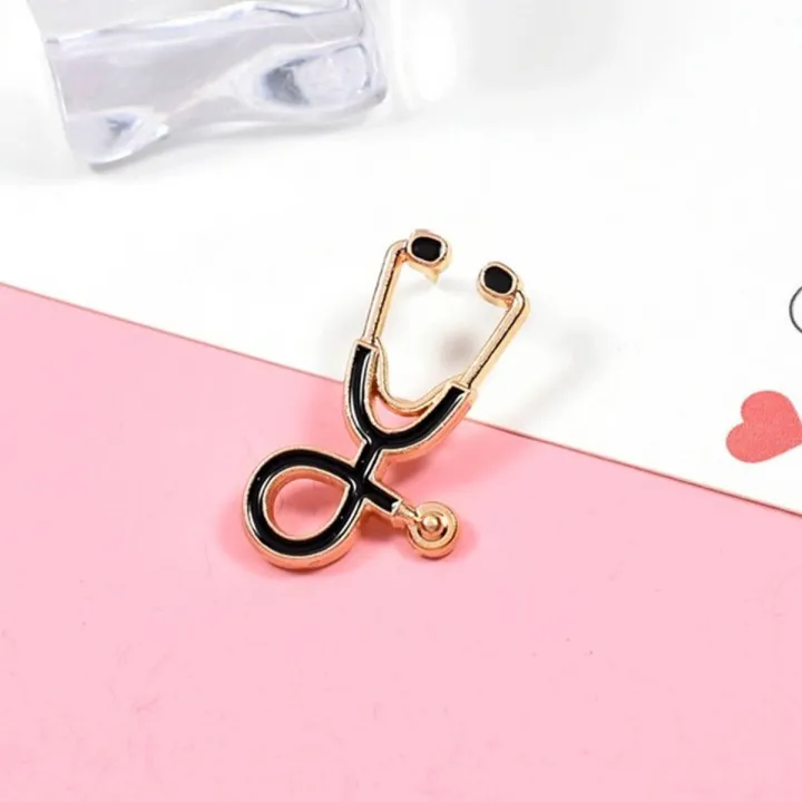 Stethoscope%20Brooch%20Lapel%20pin%20Health%20Care%20Profession/Student%20Brooch/Lapel%20Pin%20(1PS)%20-%20Image%202