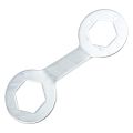 Portable 36mm/ 38mm Hex Wrench Steel Silver Hexagon Spanner Double Ended Washing Machine Spanner Nut Washing Machine. 