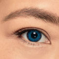 Freshlook Brilliant Blue contact lens. 