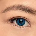 Freshlook Brilliant Blue contact lens. 