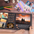 DIY Leather Cover Craft Album Scrapbooking Picture Album 10 inches Wedding Birthday Anniversary Memory Books Gifts Amour zii. 