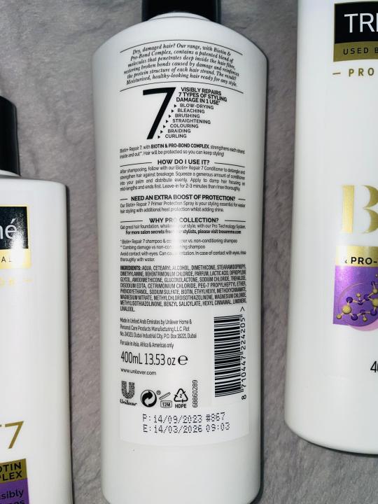 TRESemme%20Biotin%20Repair%20+7%20with%20BIOTIN%20&%20PRO-BOND%20COMPLEX%20Conditioner%20400ml%20UAE%20-%20Image%202