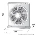 KDK ST30H Electric Desk Box Fan. 