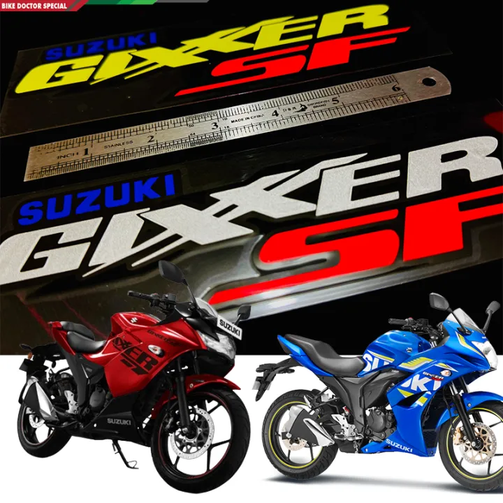 Suzuki%20Gixxer%20and%20SF%20Logo%20Branded%20Self%20Adhesive%20Waterproof%20Sticker%201%20Piece%20Random%20Color%20Selection%20-%20Image%202