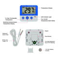 GC Led Fridge Freezer Digital Thermometers ℃/℉ Temperature Humidity Meter With Led Indicator Alarm Function color:White.