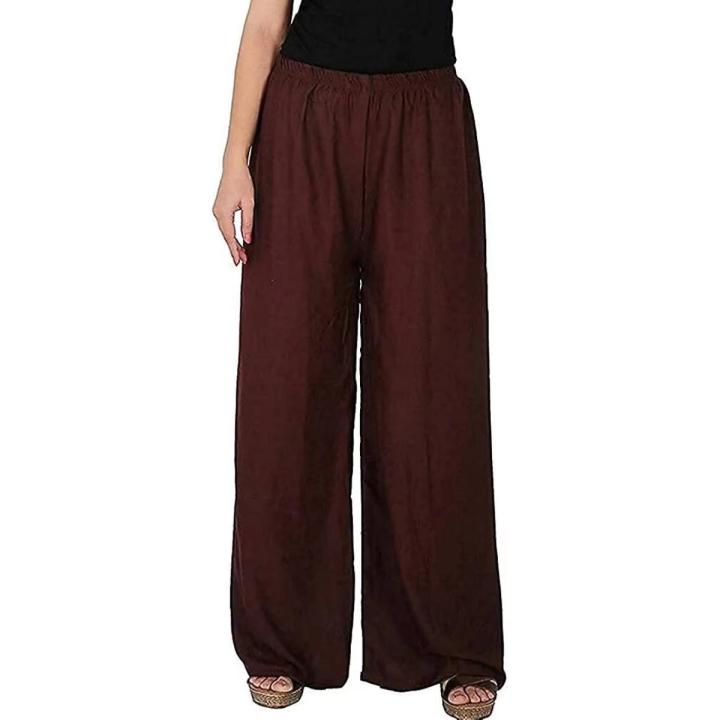 Ladies Rayon Palazzo Plazo Pant Women Bottom Wear Pajama Trousers Girls Party Wear Dress Harem Pant Nightwear Lounge Loose Pants Daraz .bd