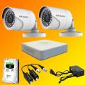 Hikvision CCTV Camera Package 02 Pcs With all Accessories. 