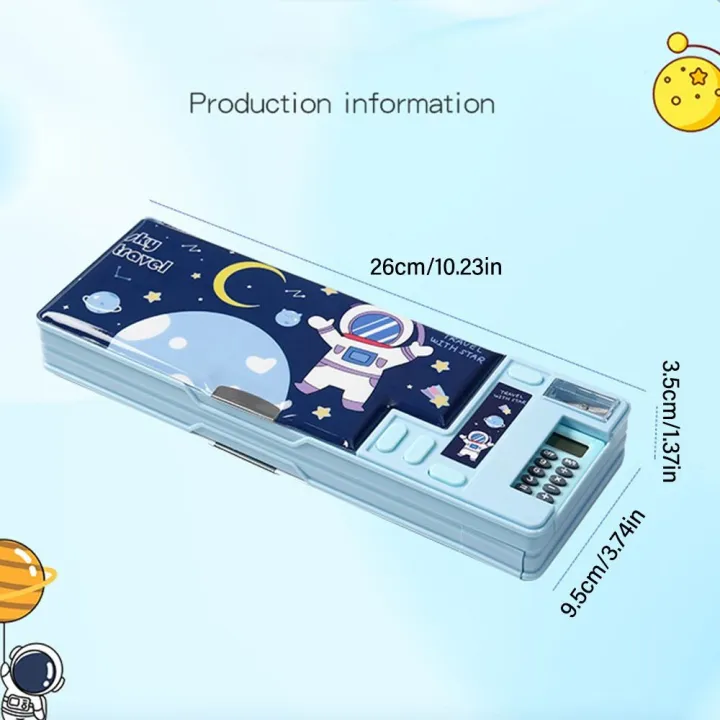 Double%20Layer%20Pencil%20Case%20With%20Calculator%20Astronaut/Animal%20Design%20Stationery%20Storage%20Box%20Plastic%20Pencil%20Sharpener%20-%20Image%206