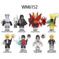 WM6152 NARUTO -ナルト- Building Blocks Hot Anime Uzumaki Naruto Uchiha Sasuke Action Figure Christmas Gift Toys For Children. 