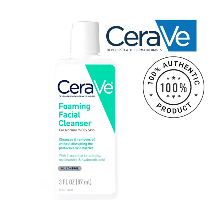 Cerave Foaming Facial Cleanser For normal To Oily Skin 87ml