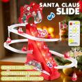 Baby Christmas Santa Claus Climbing Stairs Track Slide Toys Remote Control Electric Toys Fun Orbit Slide Toy For Kids Boys Girls LaoXzhongX. 