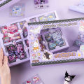 60Sheet/Box Sanrio Sticker Kawaii Hello Kitty Kuromi Cinnamoroll Melody Hand Account Material Decoration DIY Stickers Kids Toys Amour zii. 