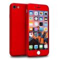 Luxury Back Cover Glass Case For iPhone 7 - Red - Phone Back Cover.