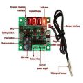 Best W1209 Incubator Temperature Controller DC 12V 10A Relay Three Digit RED LED Tube / Incubator Controller. 