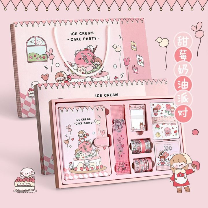 Hand ledger set, gift box, hand ledger material, gift package, hand ledger journal, diary, Internet celebrity hand ledger book, sub-materials, full set