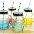 Mug / Juice Mug / Mason jar / Juice Jar / Mug with lid and straw BEST QUALITY.