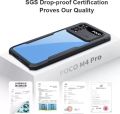 Back Cover for Poco M4 Pro  (Black, Transparent Cover). 