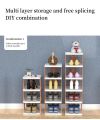 1 pcs 7-Layer Multi-Layer Shoe Rack: Plastic Detachable Storage Organizer for Efficient Shoe Organization. 