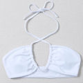 halter top made by Ribbed Cotton Fabric. 