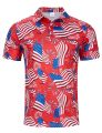 Summer Mens T-hirts Hawaii 3d Printed Casual Polo Shirt Short Sleeve Button Up Shirts Male Loose Comfortable Top Trendy Unisex. 