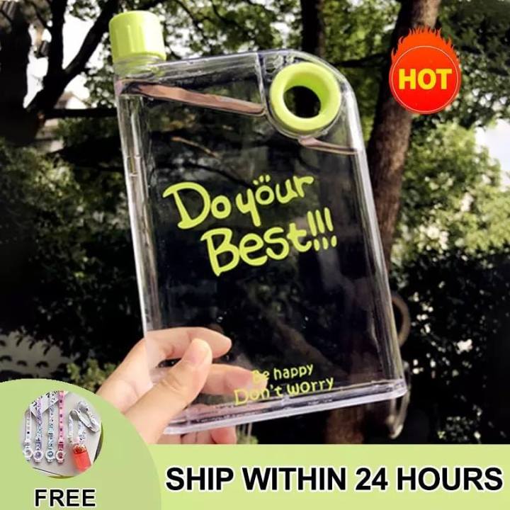 Portable%20Book%20Paper%20Cup%20Botlte%20Flat%20Water%20Bottle%20Clear%20Paper%20Pad%20Water%20Bottle%20Flat%20Drinks%20Kettle%20Notebook%20Drink%20Bottle%20For%20Water%20-%20Image%204