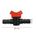 16mm Mini Control Ball Valve (1-Pc) Barb Connector for Drip Irrigation Watering Hose Pipe Tap Connectors Gardening Agricultural Drip Irrigation System..