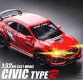 1:32 Honda Civic Limited Edition , Die Cast Model Car.  Pull Back Fiction With light Music.. 