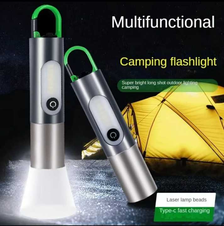 Rechargeable Flashlight Powerful Laser Camping Usb Long Duration Flash Lamp Super High Power Brightness LED Portable Flash Lamp