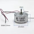 RF-300CA DC 1.5V 3V 3.7V 5V 6V 5200RPM Low Current Mute Mini 24mm Round Spindle Motor DIY Solar Power Hobby Toy Fan Model. 