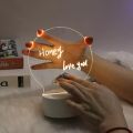 3D LED Note Board USB Message Board with WHITE PEN Creative Acrylic  Lamp Night Lights Gifts Bedroom Desk Lamp. 