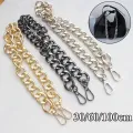 Silver Gold 30cm Metal Purse Chain Strap handbag Handles DIY Purse replacement For Shoulder Bag Straps Bag Chain Strap. 
