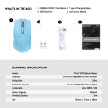 FANTECH WGC2 VENOM II VIBE  2.4G Wireless Gaming Mouse Pixart 3212 2400DPI RGB Rechargeable Mouse Ergonomic Mice Gaming Gammer For Laptop PC Blue. 