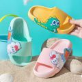 Children Slippers Summer Kids Beach Sandals Cartoon Home Bathroom Shoes For Baby Girls Boys Non-Slip Soft Sole Flats Shoes. 