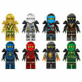 8Stk Ninjago Motorcycle Set Minifigures Ninja Mini Figures Blocks Toys. 
