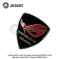 Asus ROG gamer metal logo belief sticker for phone computer case black/white.