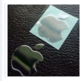 Apple metal look silver colour logo sticker for iphone and all mobile.