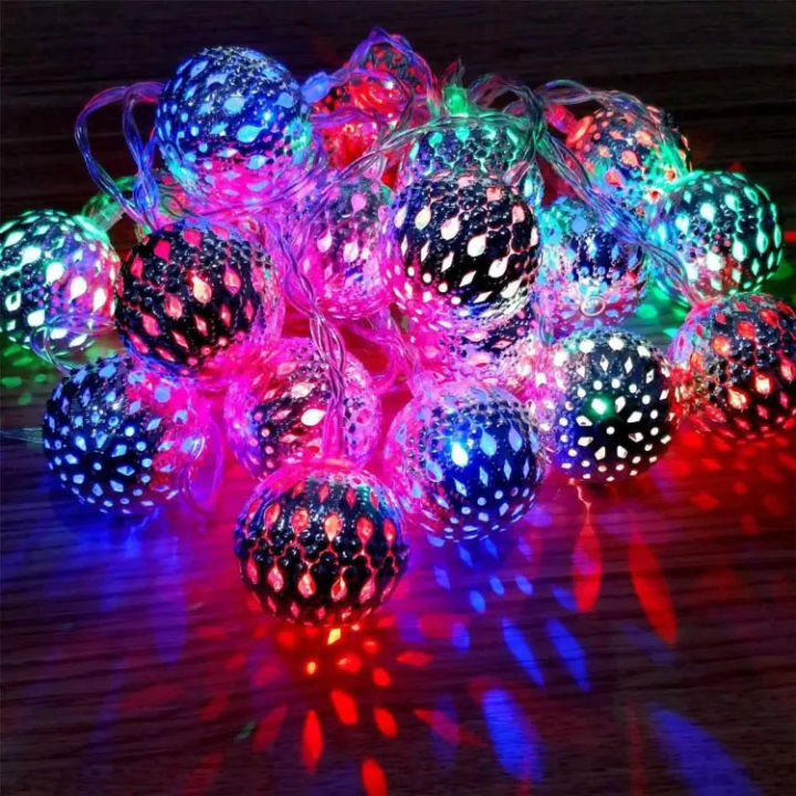 Home Decorative Lights - Metal Snow Ball