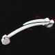 Chrome Round Connection Bathroom Kit Bathtub Drain Tube Bath Overflow Concealed Waste Pipe. 