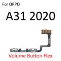 Oppo A93 A92 A91 A33 A31 A5A A9 2020 Power on / off Switch Button Side Volume Up Down Buttons Flex Cable Replacement Parts. 