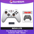 GameSir T4 Nova Lite Wireless Switch Controller Bluetooth Gamepad with Hall Effect for Nintendo Switch iPhone Android Phone PC. 