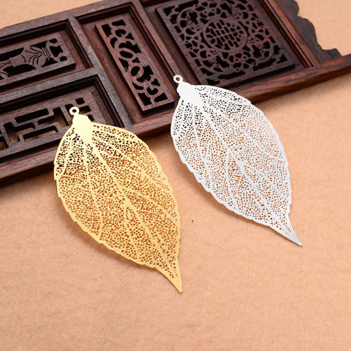 Classical Exquisite Mini Metal Art Pattern Bookmark Children's Gifts Office Stationery Leaf Bookmarks Creative