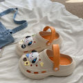 Platform Coros Shoes Women's Summer Outerwear 2024 New Seaside Beach Height Increasing Non-Slip Closed Toe Sandals for Women. 