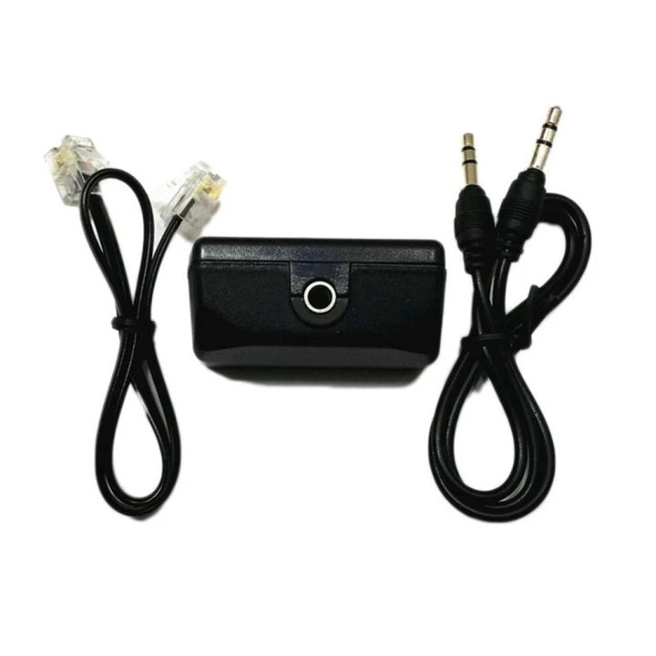 Professional Telephone Adapter For Digital Voice Recorder Telephone Line Audio Cable Line-in Cable Support 3.5mm MIC Interface