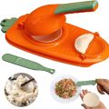 2 in 1 Dumpling Maker Machine Kitchen Dumpling Maker Tool Manual Pastry Tool Skin Ravioli Squeeze Dough Mold. 