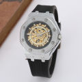T-GOER Gore automatic mechanical watch personality men's hollow silicone tape sports a generation of hair. 