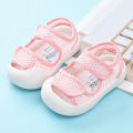 Cloth Sandals Women's Summer 2022 New Walking Baby One Year Old Male Infant Net Shoes.