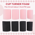 4 Sizes 8 Pieces Cup Turner Foam Tumbler Inserts for 1/2 Inch PVC Pipe Tumbler Inserts for 10 Oz to 40Oz All Tumblers.
