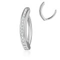 ZS 14/16G 925Sliver Minimalist Belly Button Ring Women Zircon Reverse Navel Piercing T Shape Navel Rings Barbell Body Jewelry. 