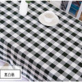 Hotel tablecloth, western restaurant, restaurant, restaurant, checkered tablecloth, table cloth, checkered cloth, black and white, green and white, red and white checkered table cover.